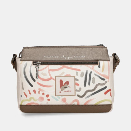 Torebka damska trzykomorowa - ANEKKE MUSE OLYMPIA 42743-184