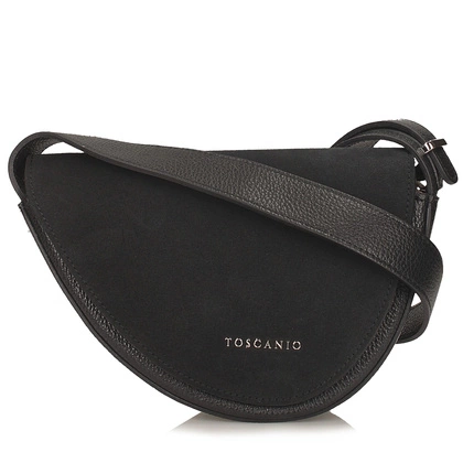 Torebka damska ze skóry - TOSCANIO G87 CZARNA