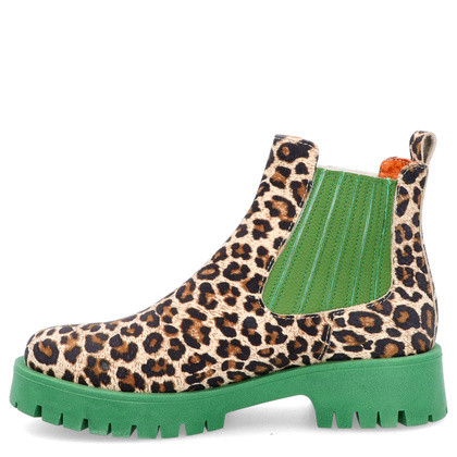 Kolorowe sztyblety - TYMOTEO A1001 PANTERA ZIELONY