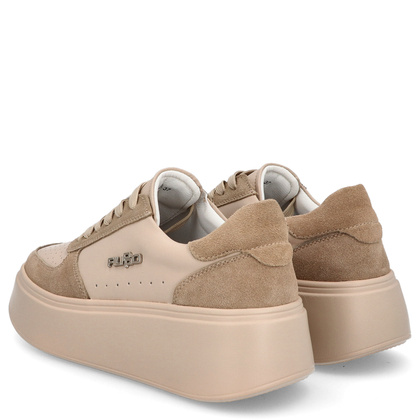 Skórzane sneakersy damskie - FILIPPO DP6047/24 BEŻOWE