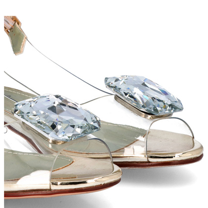 Sandały silikonowe płaskie - SCAVIOLA S-170 ZŁOTE