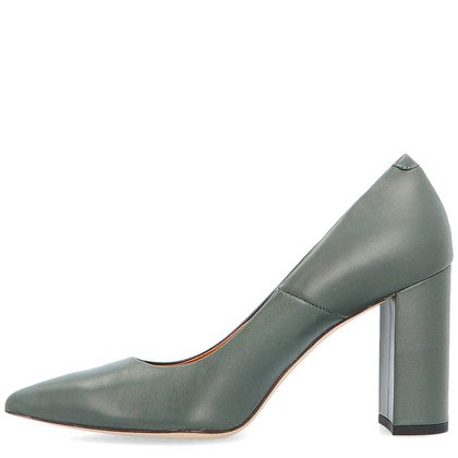 Czółenka na designerskim slupku - BRAVO MODA 0130 KHAKI