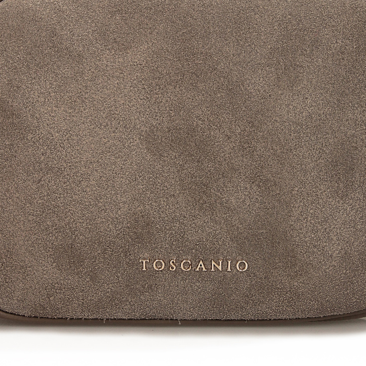 Klasyczna listonoszka ze skóry- TOSCANIO G88 CIEMNY BEŻ