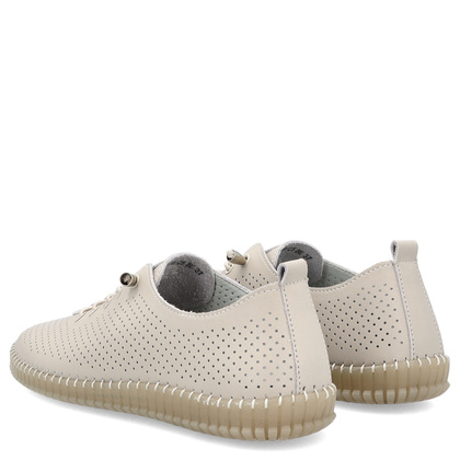 Skórzane półbuty - FILIPPO DP6140/25 BEŻOWE