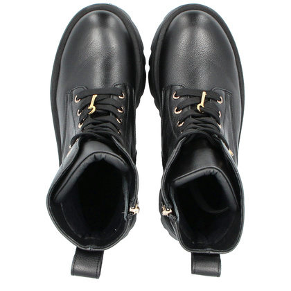 Klasyczne workery ze skóry - KARINO 5231 CZARNE