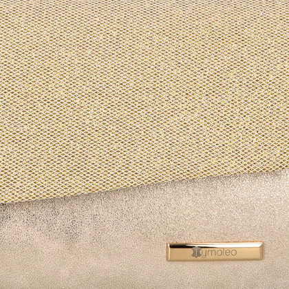 Klasyczna torebka wizytowa - TYMOTEO 32 PRZECIERANY ZŁOTY