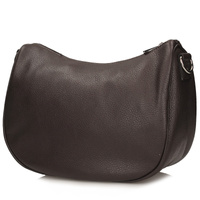 Skórzana torebka - TOSCANIO G139 CIEMNY BRĄZ