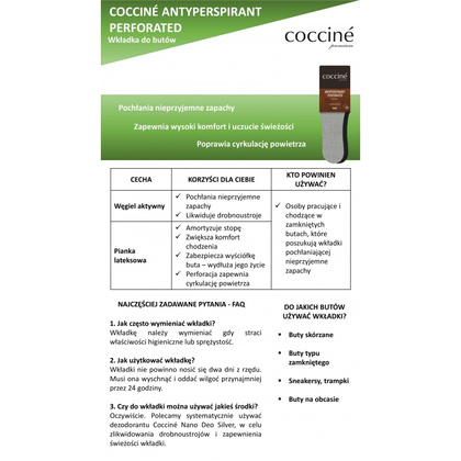 COCCINE ANTIPERSPIRANT PERFORATED - wkładki przeciwpotliwe