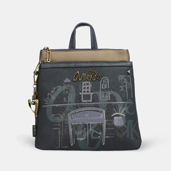 Kwadratowy plecak damski - ANEKKE MADEMOISELLE BOUTIQUE 41855-233