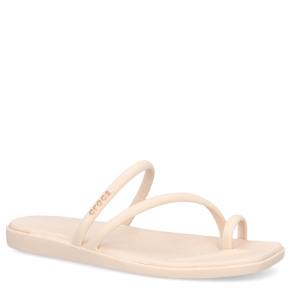 Klapki damskie - CROCS MIAMI TOE LOOP SANDAL W 209862 BEŻOWE