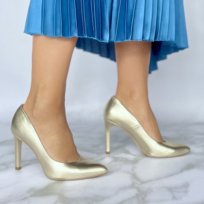 Klasyczne szpilki - BRAVO MODA 1373 ZŁOTE