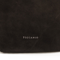 Torebka skórzana - TOSCANIO G100 CIEMNY BRĄZ