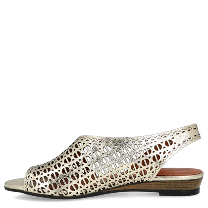 Ażurowe sandałki ze skóry - BOCCATO 167.513 ZŁOTE