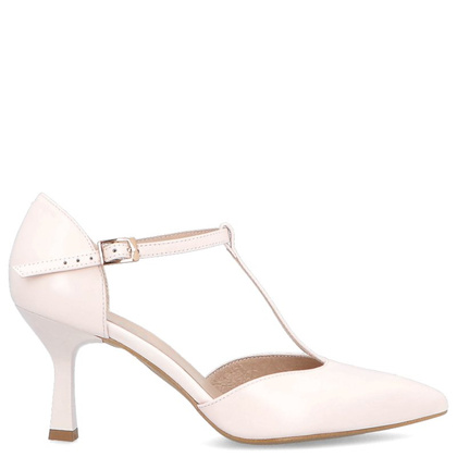 Szpilki z paskami - KOTYL 3793 PERŁOWO RÓŻOWE