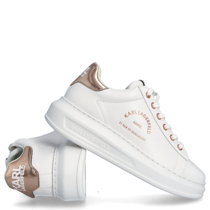 Sneakersy damskie - KARL LAGERFELD KAPRI KL62538 BIAŁE