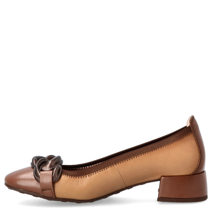 Hiszpańskie czółenka z klamrą - HISPANITAS CHI254349 BRĄZOWE
