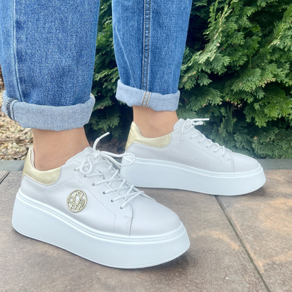 Sportowe buty damskie - FILIPPO DP6058/25 BIAŁY