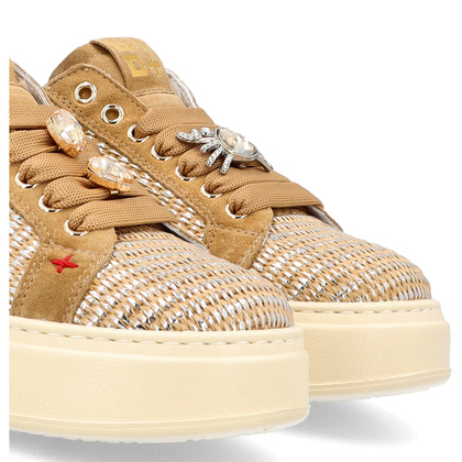 Sneakersy damskie premium - GIO+ PIA350A BEŻOWE