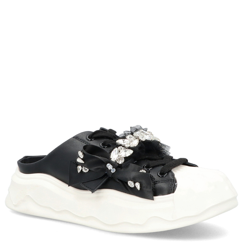 Klapki w stylu sneakersów - SCAVIOLA S-327 CZARNE