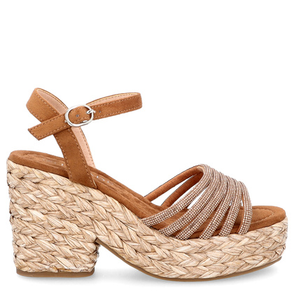 Sandały na platformie - LEJADE 3350 BRĄZOWE