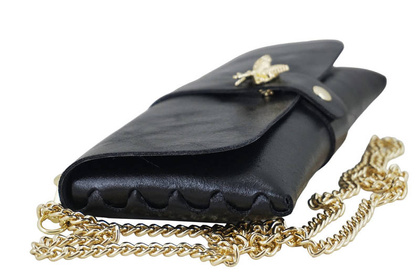 Torebka ze skóry metalizującej - BARBERINIS 958/1 CZARNA