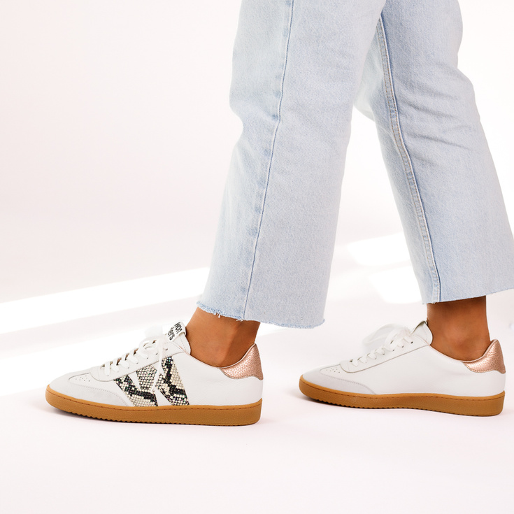Hiszpańskie sneakersy premium - WONDERS A-2001 BIAŁE