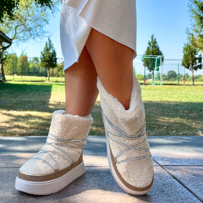 Hiszapńskie śniegowce damskie - GIOSEPPO 73266 BEŻOWE