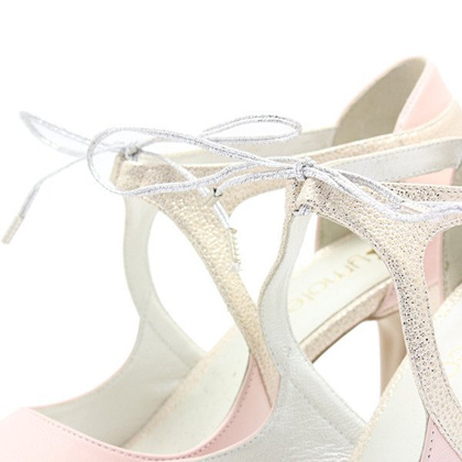 Buty ślubne - TYMOTEO EMMA BADIA RÓŻOWO ZŁOTE