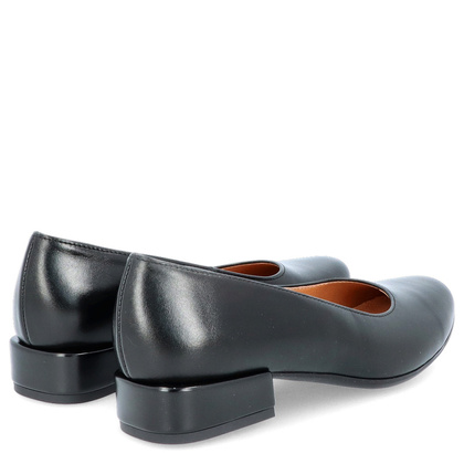 Niskie czółenka z powiększoną tęgością H - TYMOTEO P1019 CZARNE