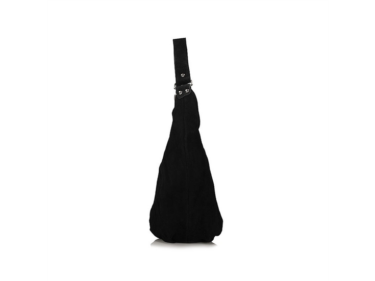 Torebka skórzana worek - TOSCANIO A284 CZARNY