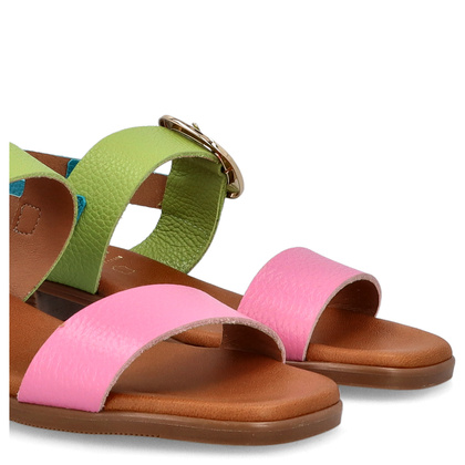 Eleganckie sandały ze skóry - OH! MY SANDALS 5609 KOLOROWE