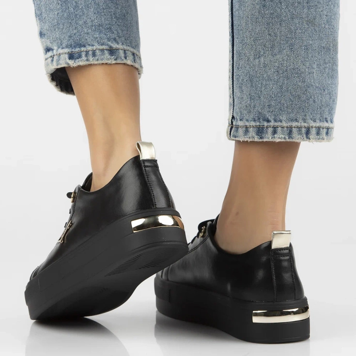 Sportowe buty damskie - FILIPPO DP3533/25 CZARNE