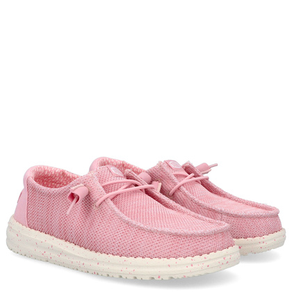Lekkie półbuty damskie - HEY DUDE WENDY STRETCH SOX 41878 RÓŻOWE