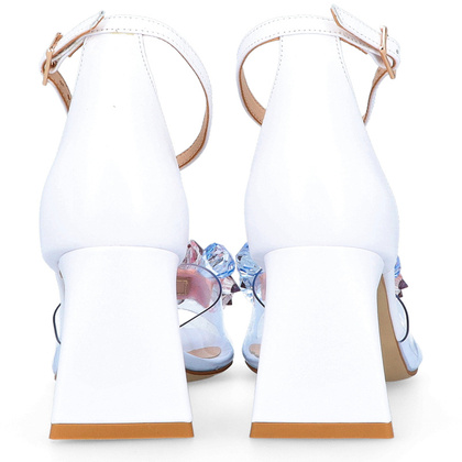 Sandałki silikonowe na słupku - TYMOTEO D1013 BIAŁE