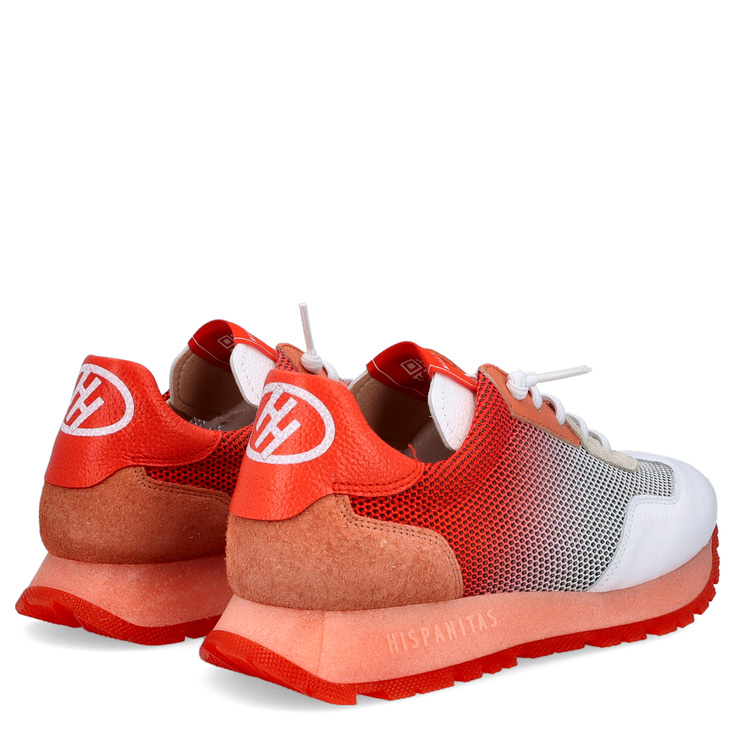 Hiszpańskie sneakersy - HISPANITAS BHV253869 CZERWONO-BIAŁE