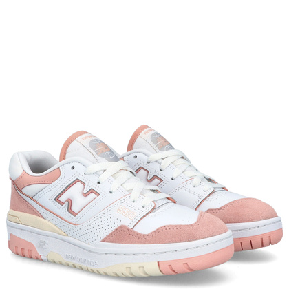 Sneakersy damskie - NEW BALANCE BBW550CD BIAŁO-RÓŻOWE