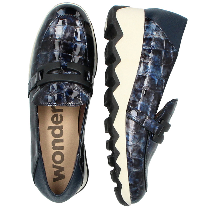 ZESTAW BUTY I TOREBKA - WONDERS C-7612 WB-52007 GRANATOWY