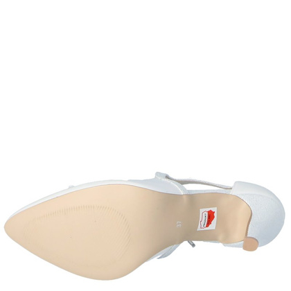 Buty ślubne - TYMOTEO EMMA BADIA PERŁOWO BIAŁE
