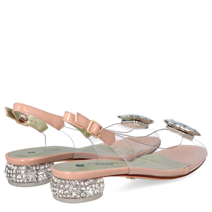 Sandały silikonowe płaskie - SCAVIOLA S-170 RÓŻOWE