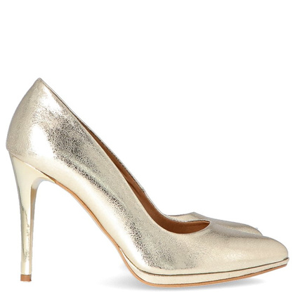 Eleganckie szpilki z podsuwką - TYMOTEO PARIS ZŁOTE