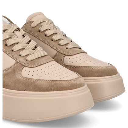 Skórzane sneakersy damskie - FILIPPO DP6047/24 BEŻOWE