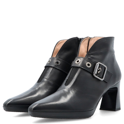 Hiszpańskie botki z wycięciem - HISPANITAS HI254244 CZARNE