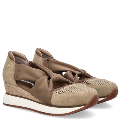 Hiszpańskie sneakersy na koturnie - GIOSEPPO 74059 BEŻOWE