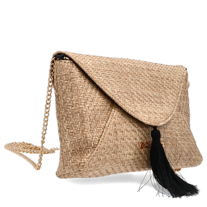 Pleciona listonoszka na łańcuszku - GIOSEPPO 75496 BEŻOWA