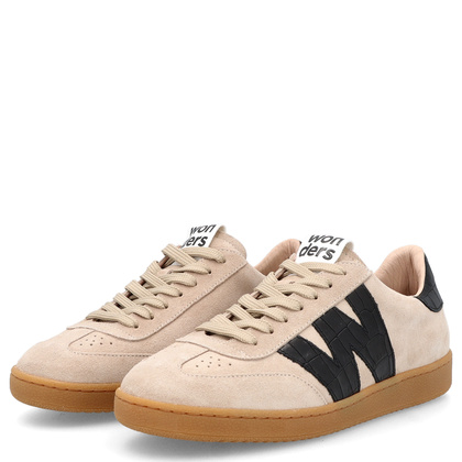 Hiszpańskie sneakersy premium - WONDERS AP-2001 BEŻOWE