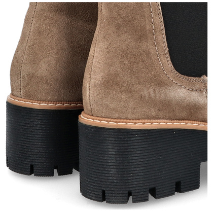 Skórzane sztyblety damskie - FILIPPO DBT4805/24 BEŻOWE