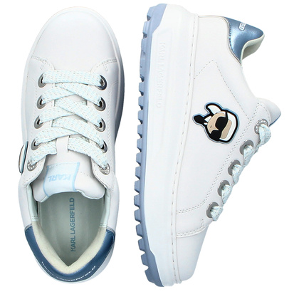 Sneakersy damskie - KARL LAGERFELD KAPRI KL67530 BIAŁE