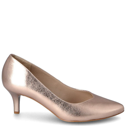 Pięknie skrojone szpilki - KOTYL 0557 RÓŻOWE ZŁOTO