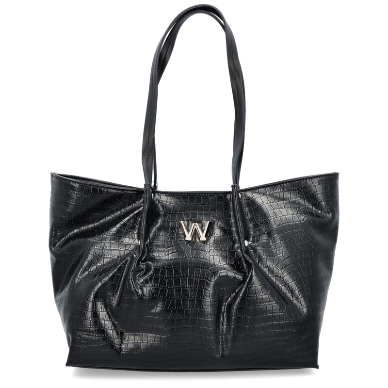 Hiszpańska shopperka z motywem zwierzęcym - WONDERS WB-54023 CZARNA