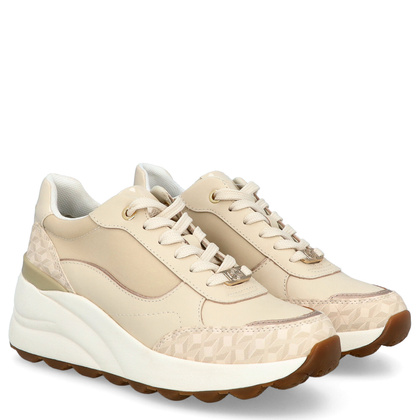 Wygodne sneakersy damskie - GEOX D.SPHERICA D45WAA BEŻOWE